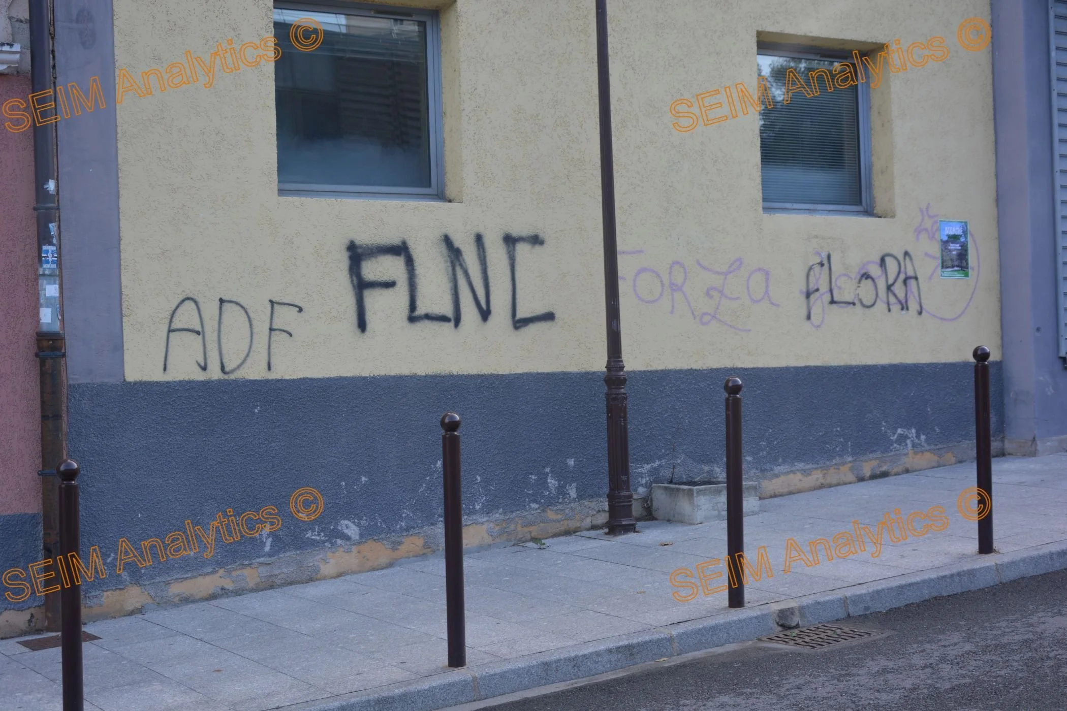 FNLC slogans still visible in Corte