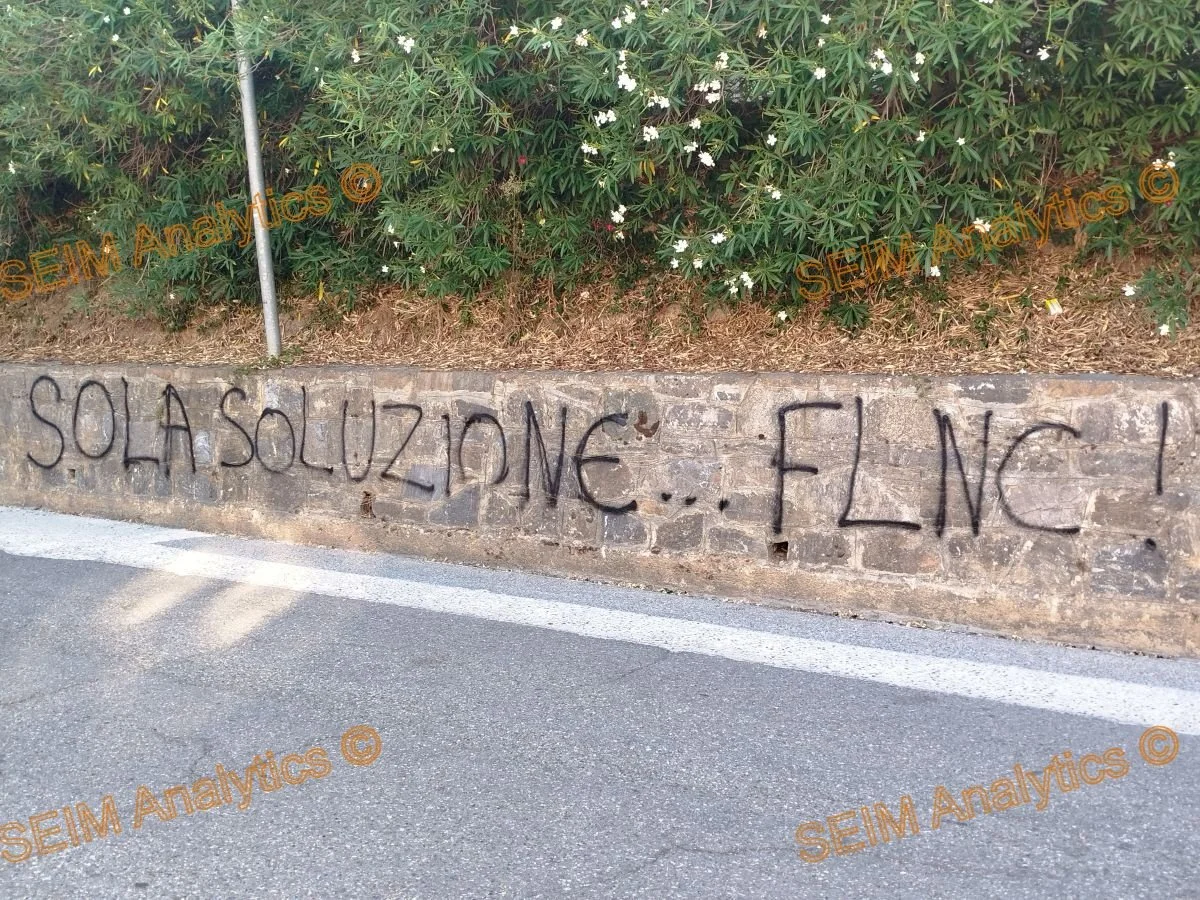 FNLC slogans still visible in Corte