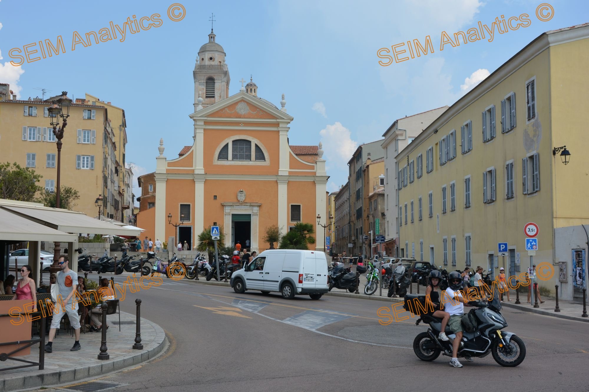 Teh church in Ajaccio where Napoleon Bonaparte was baptised in 1871