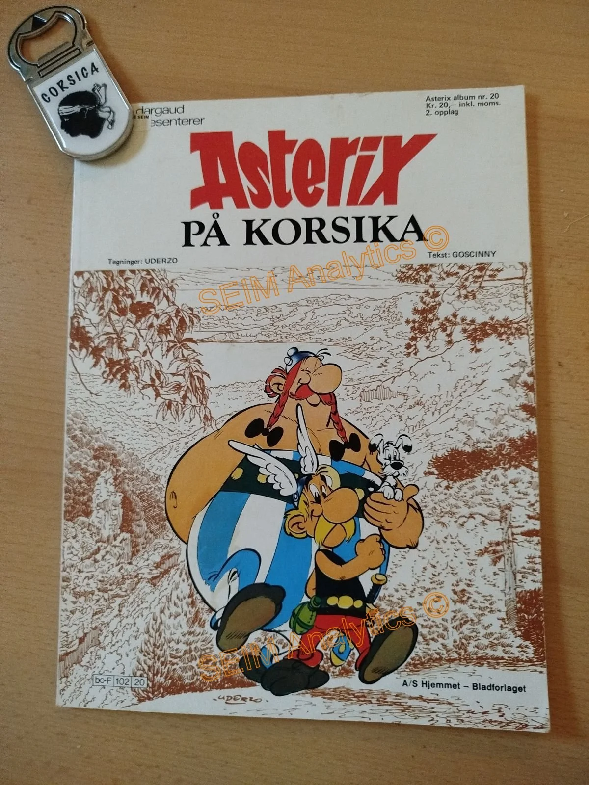 Norwegian edition of Asterix on Corsica