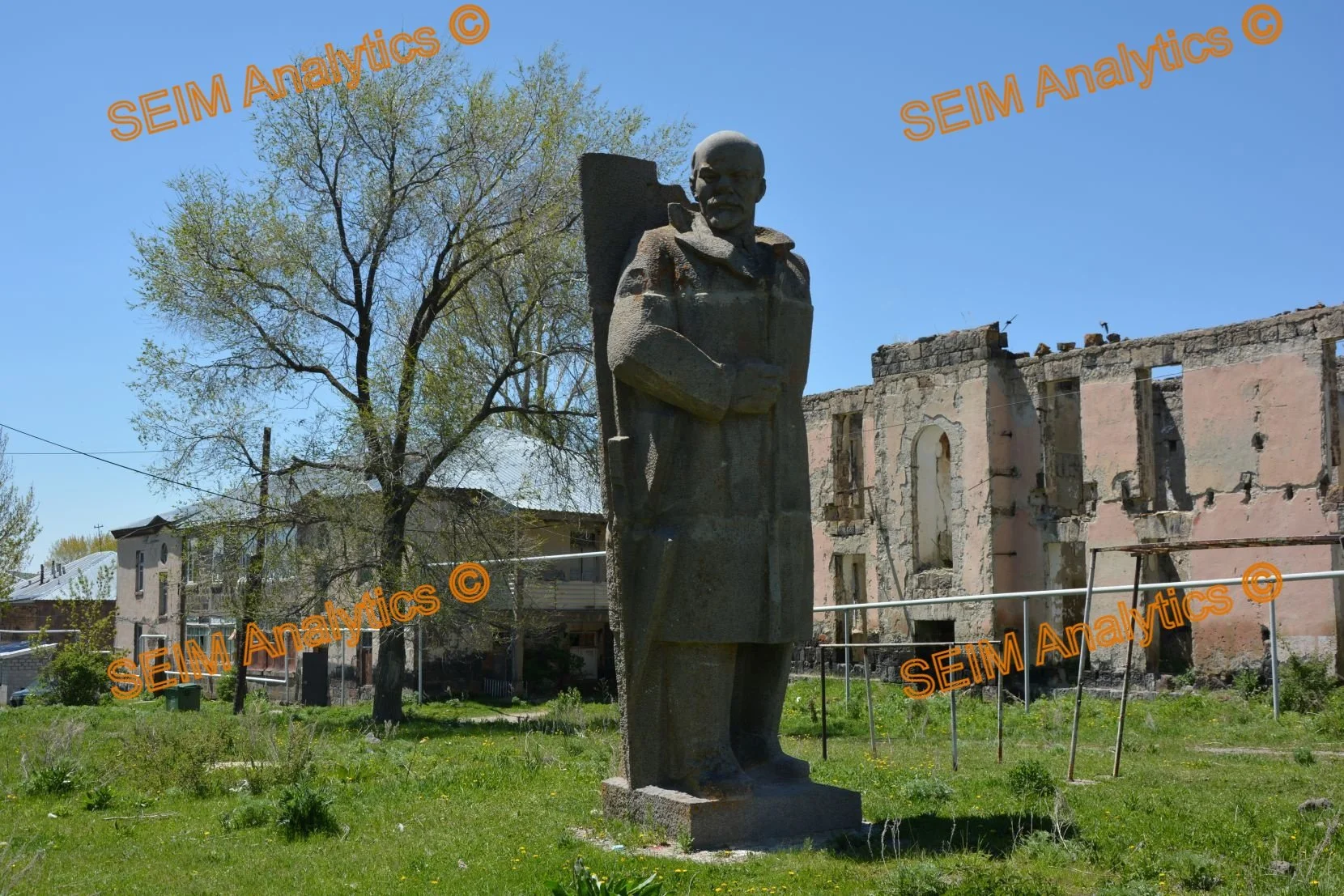 A Lenin statue in the town of Amasiya