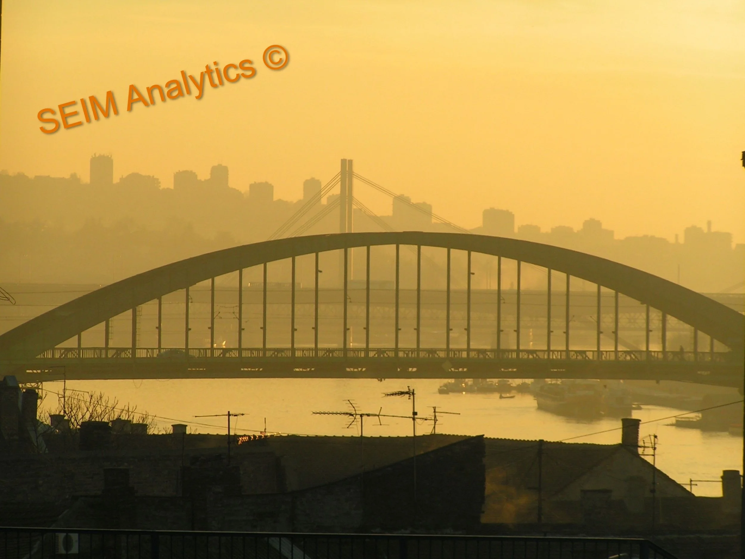 Belgrade evening, Sava River