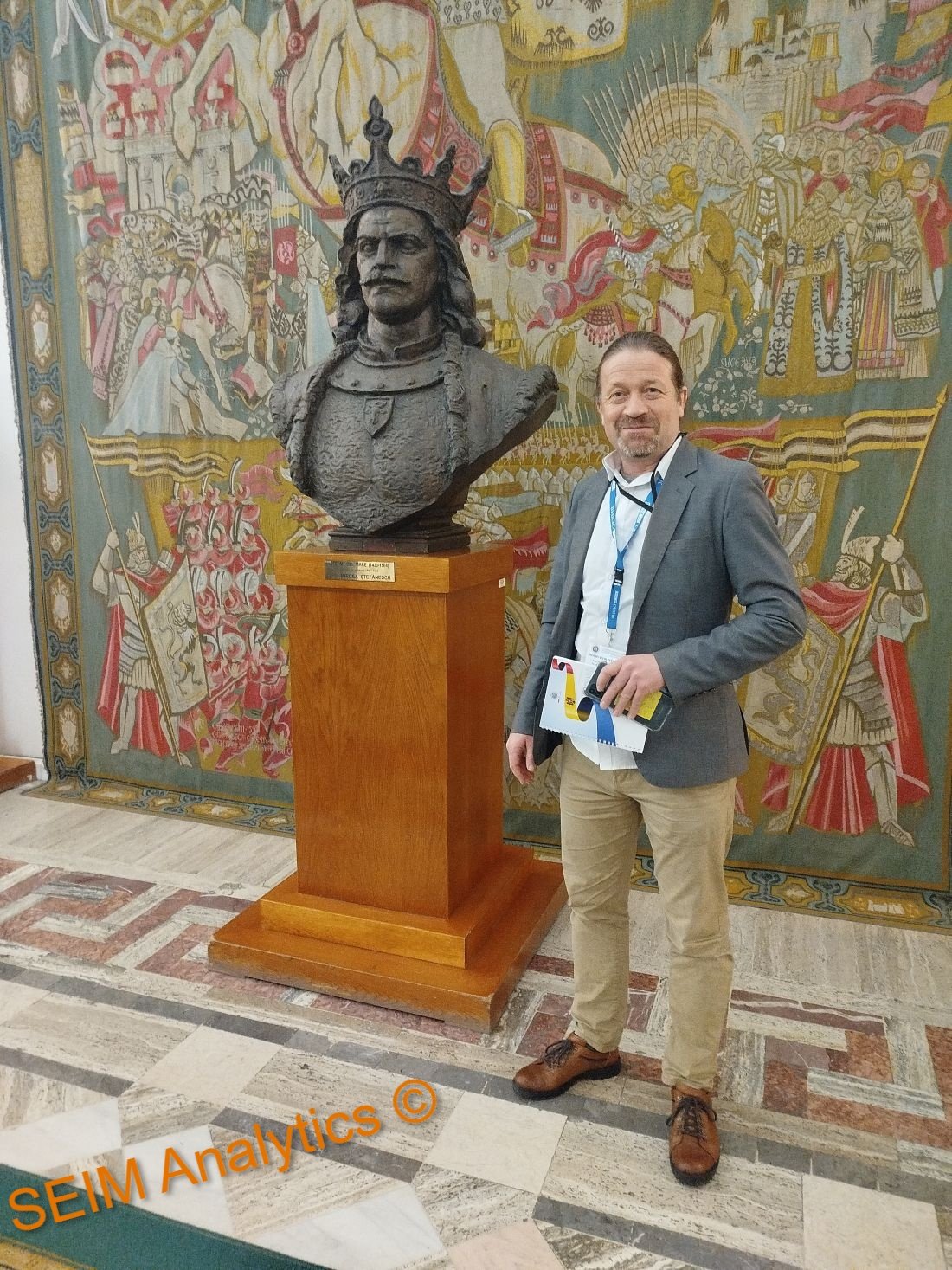 Dr. Seim in the parliament of Romania