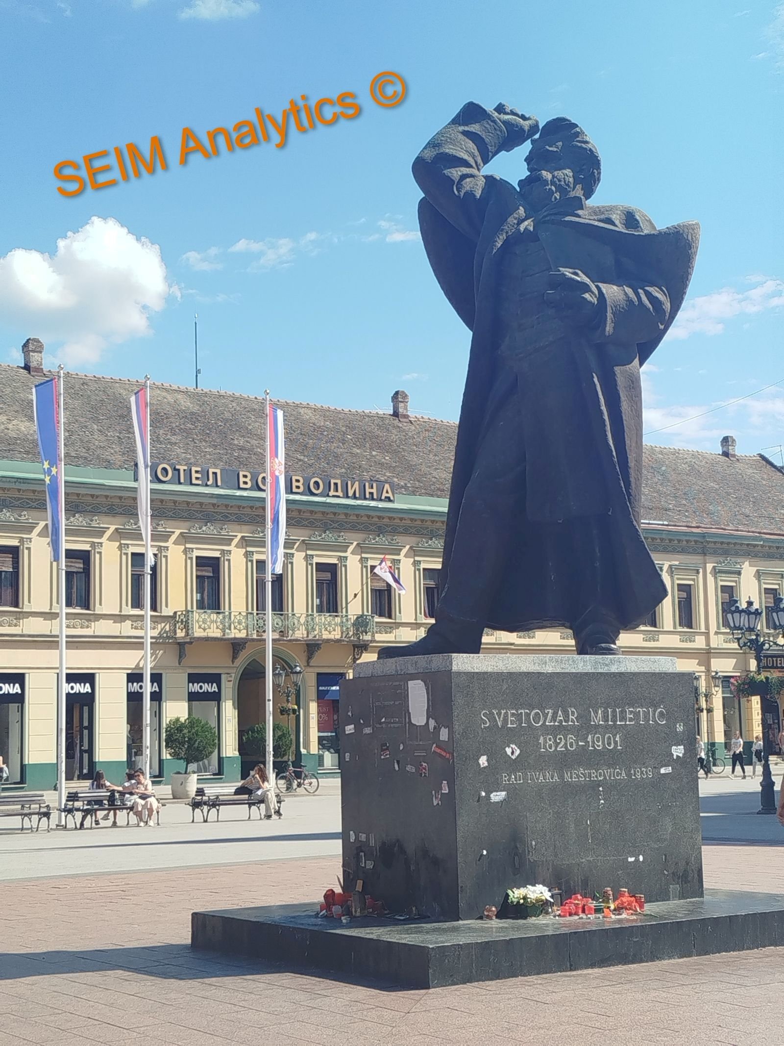 Svetozar Miletić monument, Novi Sad.