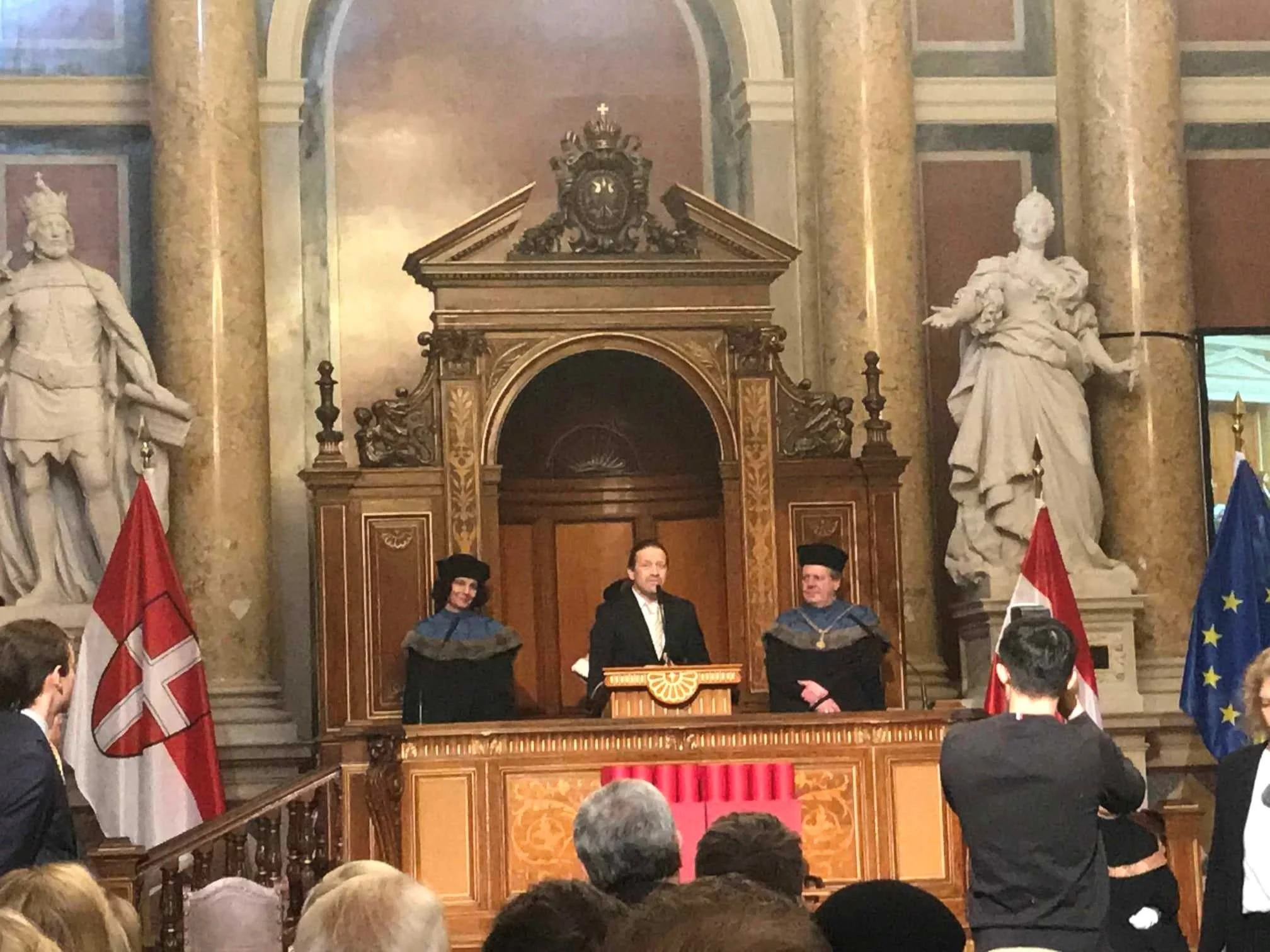 Dr. Seim's doctoral promotion ceremony speech, University of Vienna