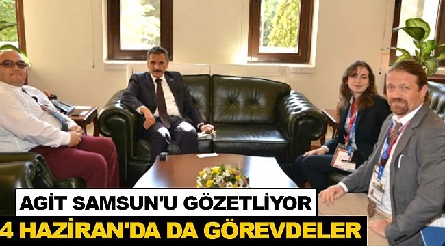 Photo of Turkish newspaper report about meeting with governor of Samsun.