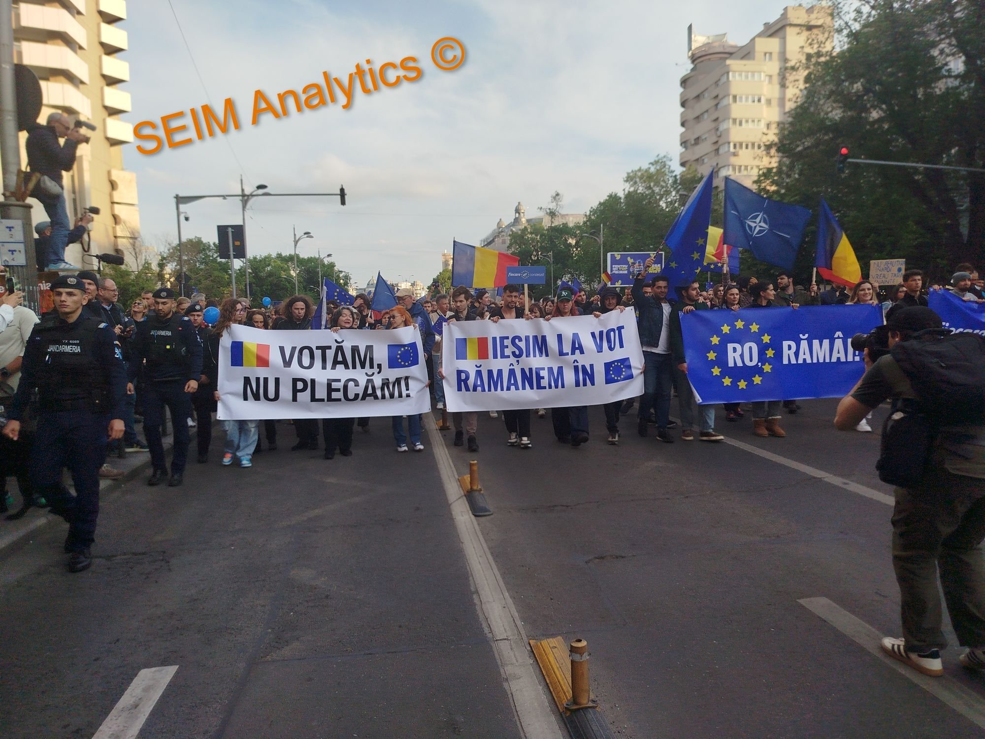 Pro-EU demonstration in Bucharest, May 2025