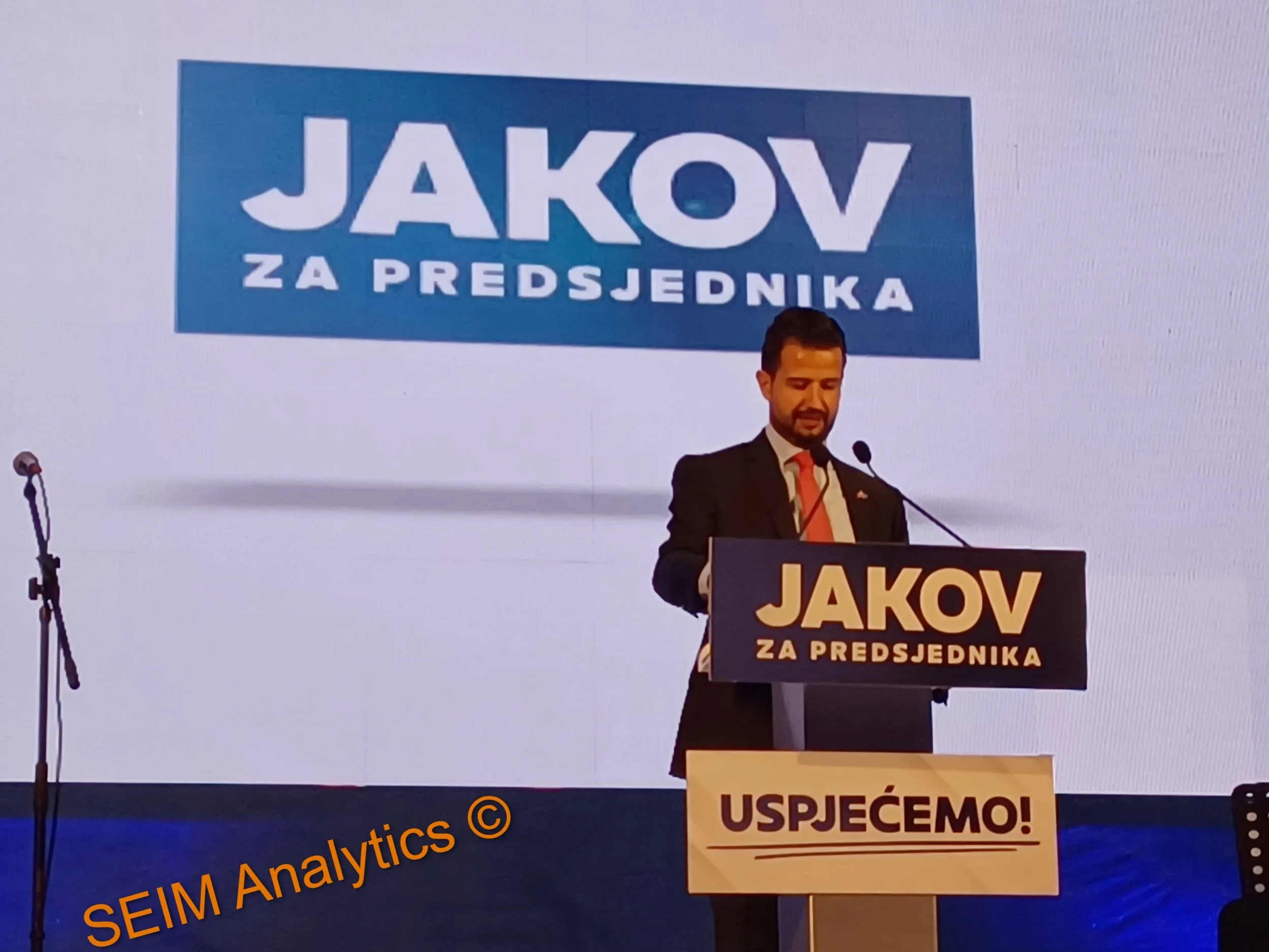 Soon-to-be president of Montenegro, Jakov Milatović, Nikšić 2023.