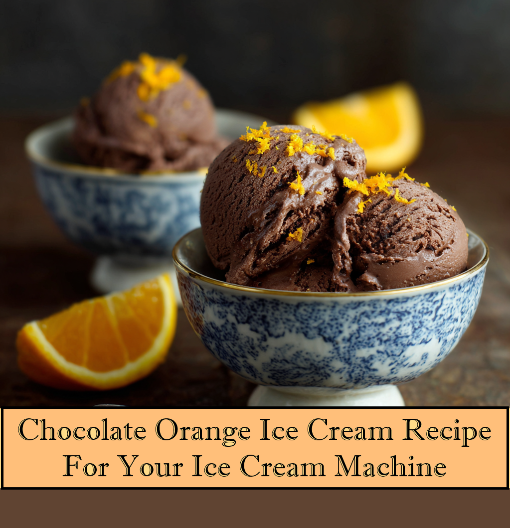 Chocolate Orange Ice Cream Recipe, Custard-Style - Printable Download