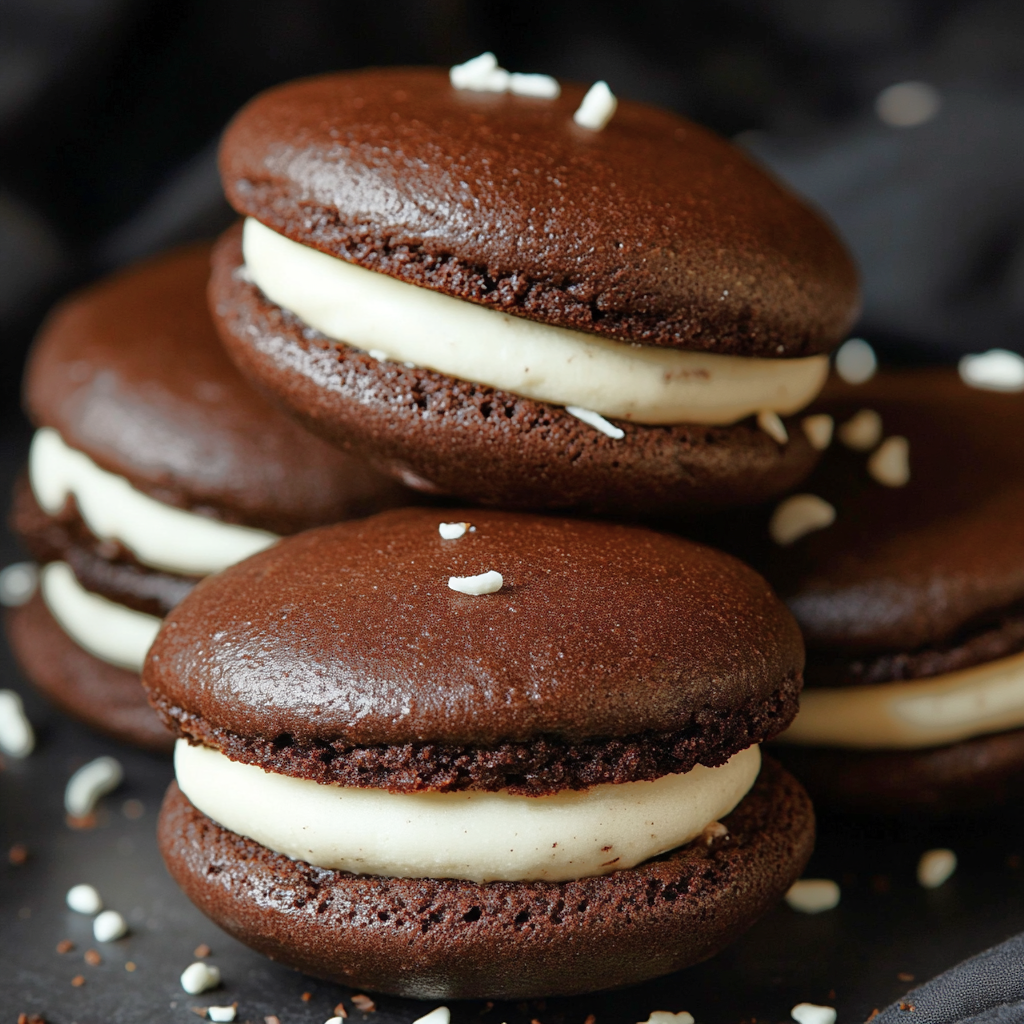 Homemade Chocolate Whoopie Pie Recipe – Soft Cakes with Cream Filling | Instant Download