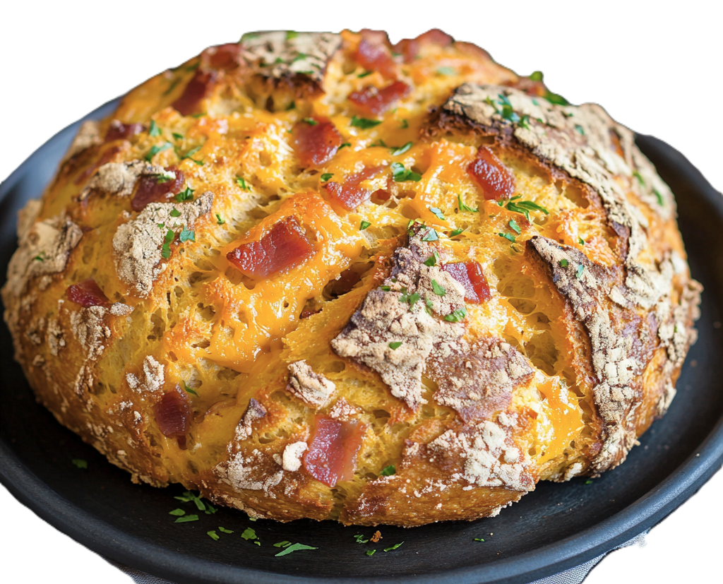 a picture of Cheddar Bacon Soda Bread