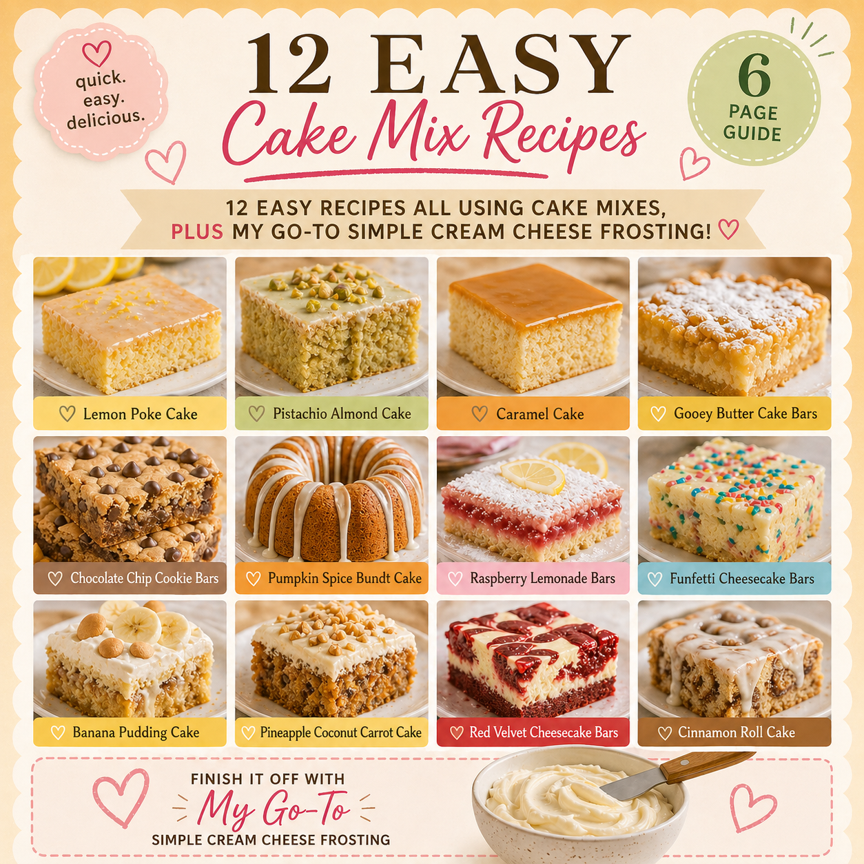 Cake Mix Fix Guide: 12 Easy Recipes to Doctor Up Boxed Cake Mix