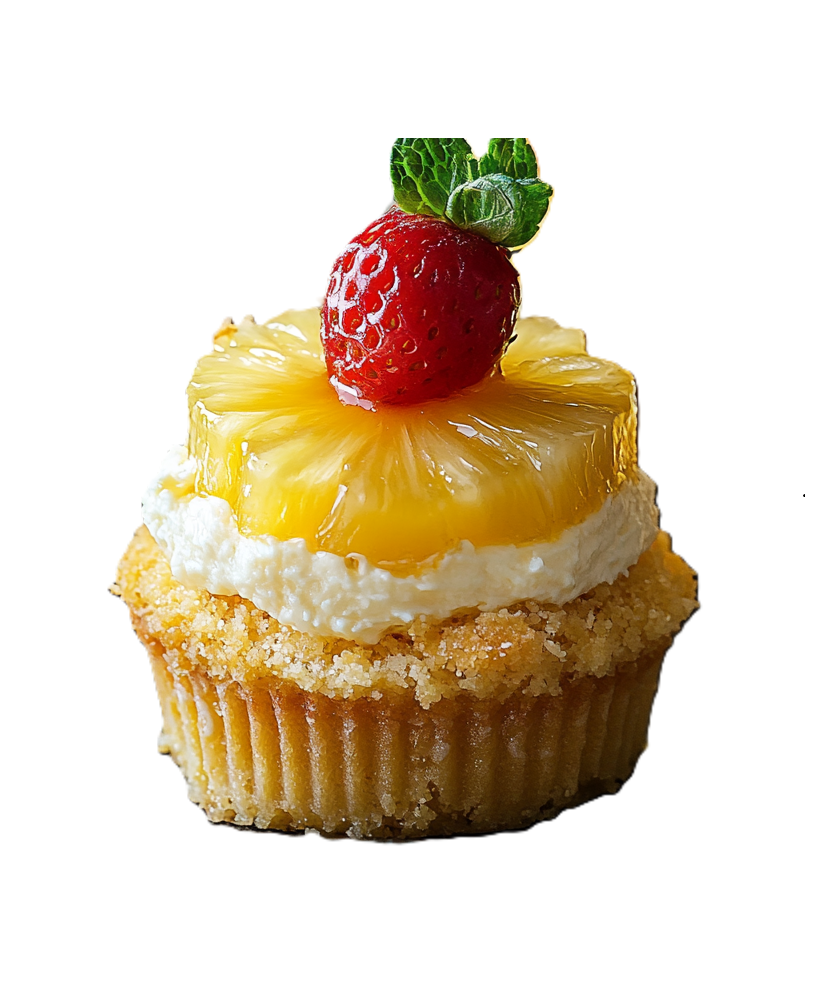 Tropical Pineapple Cupcakes Recipe – Printable Dessert (Instant Download PDF)