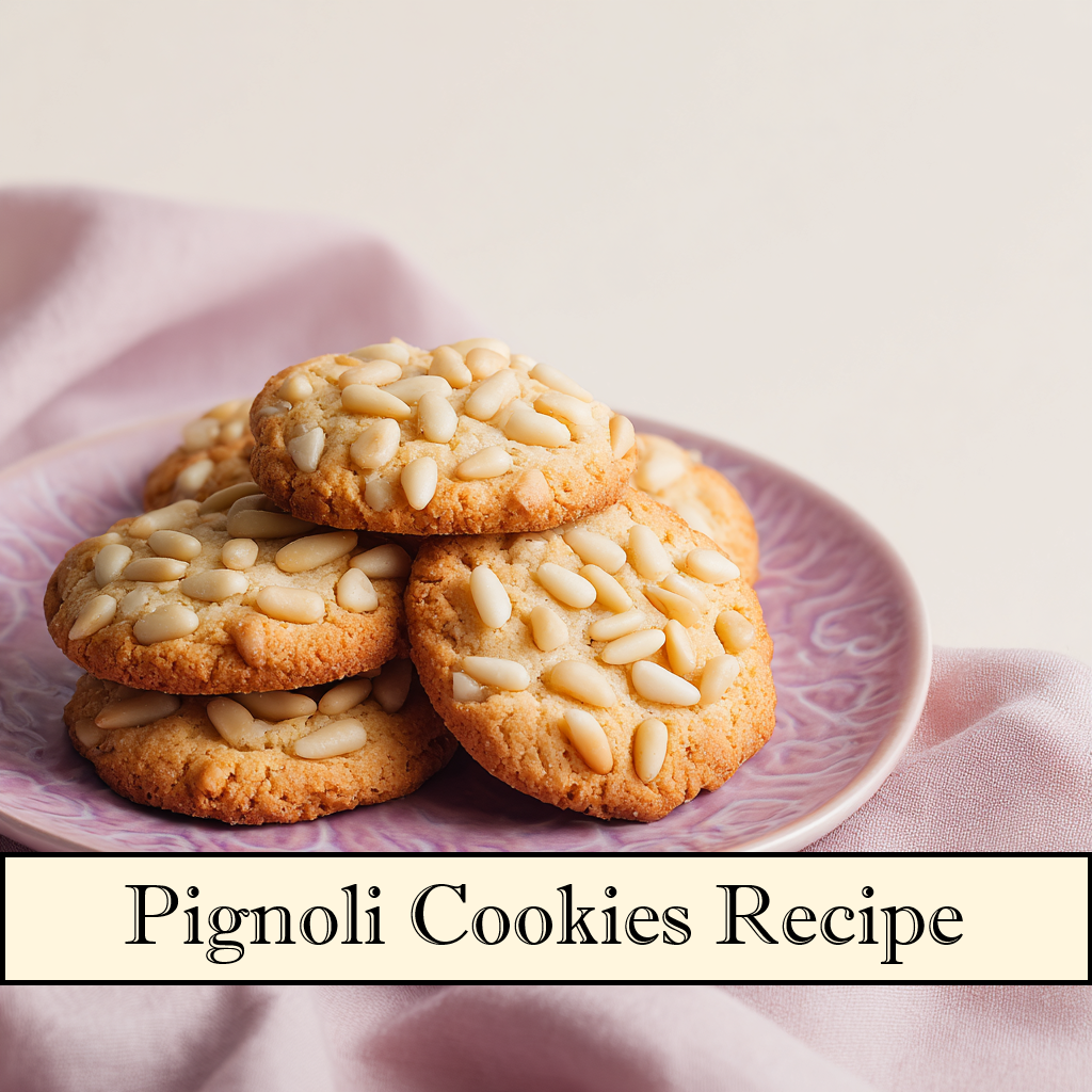 Pignoli Cookies Recipe | Italian Almond Cookie | Easy Printable PDF Download