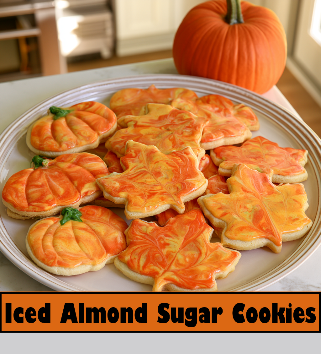 Easy Iced Almond Sugar Cookie Recipe - Printable Download