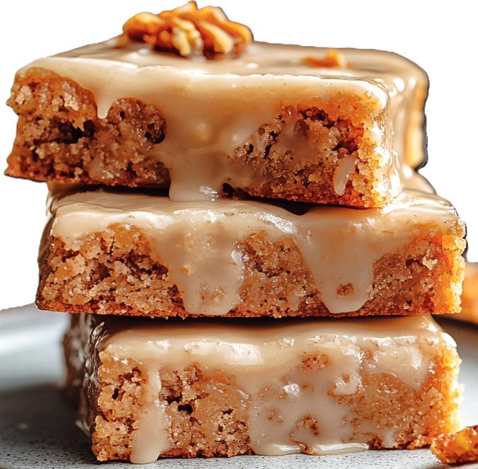 Printable Apple Blondies Recipe with Maple Glaze – Easy Baking PDF Download