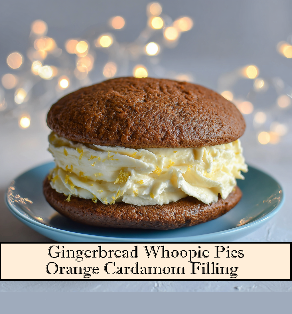 Gingerbread Whoopie Pie Recipe with Cardamom Orange Filling – Printable Baking Download
