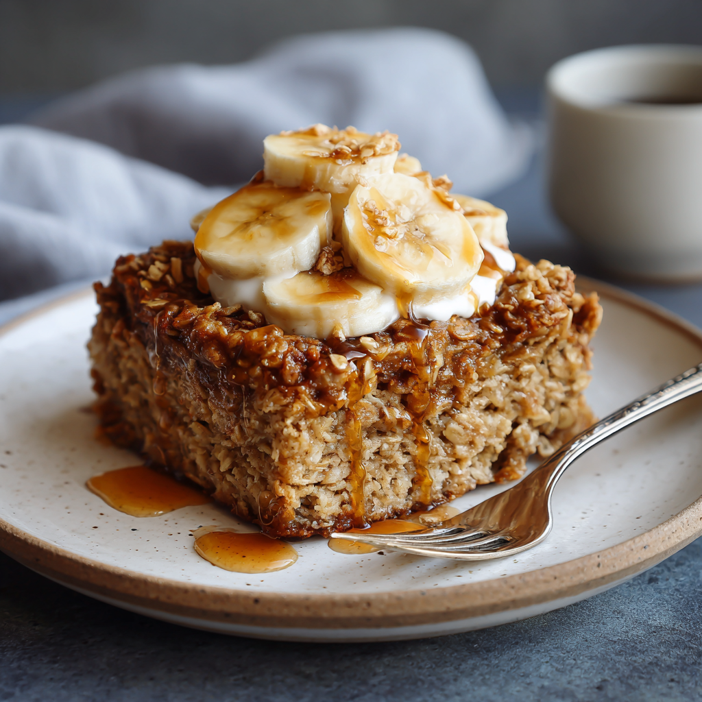 baked oatmeal banana with bourbon caramel sauce1.png