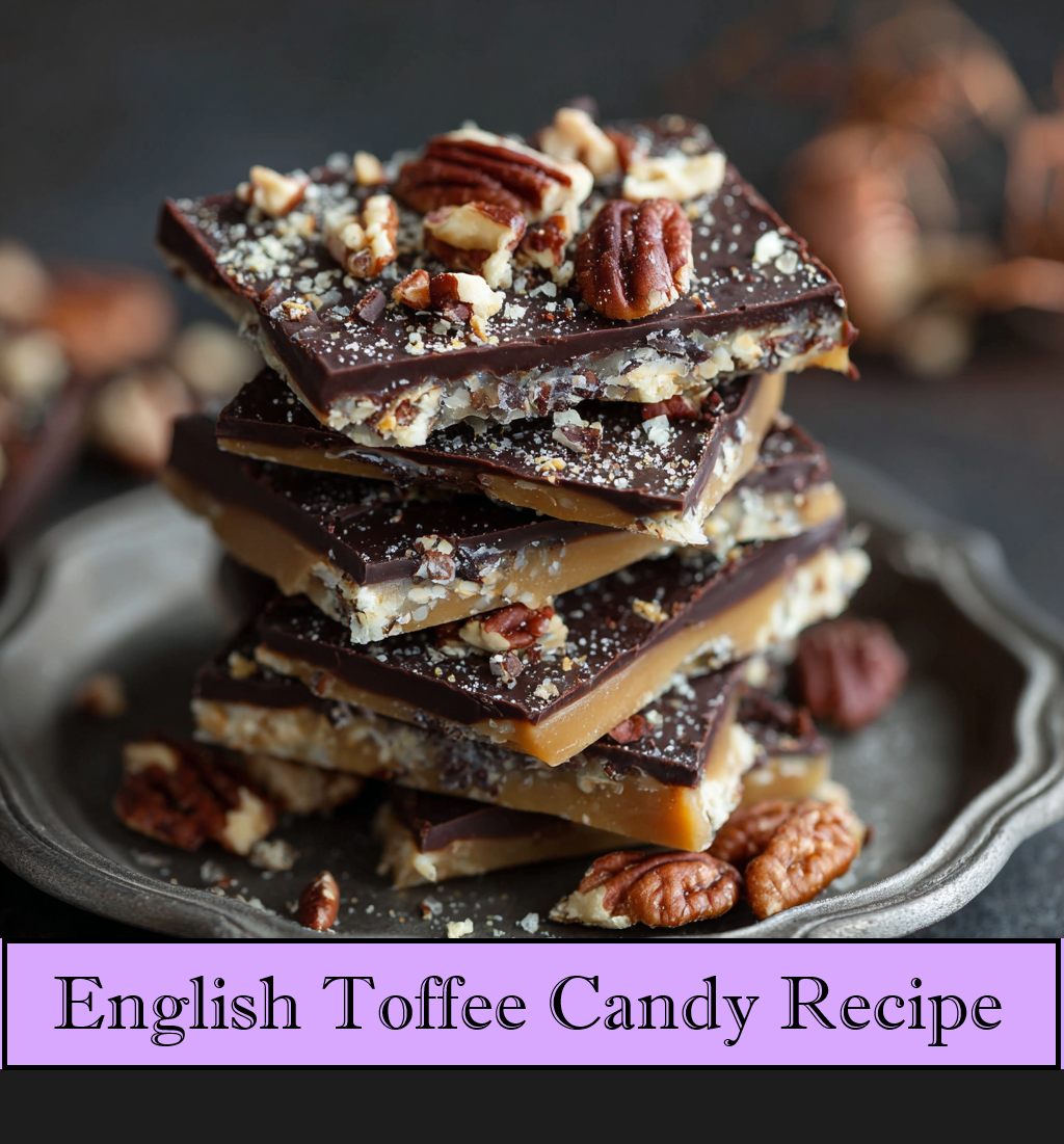Classic English Toffee | Easy Candy Recipe Printable - Printable Download