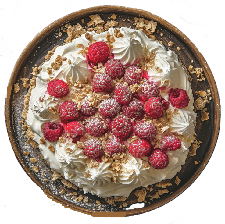 Classic Pavlova with Whipped Cream & Berries | Gourmet Digital Recipe