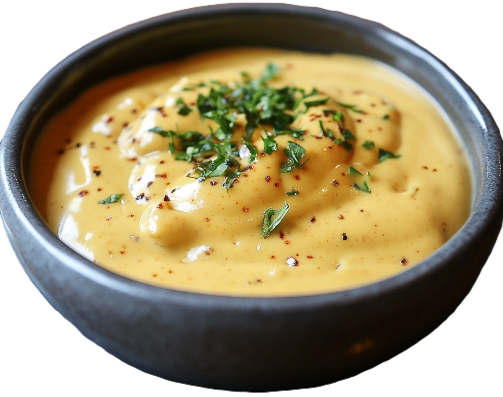 a bowl of spicy chipotle hollandaise sauce