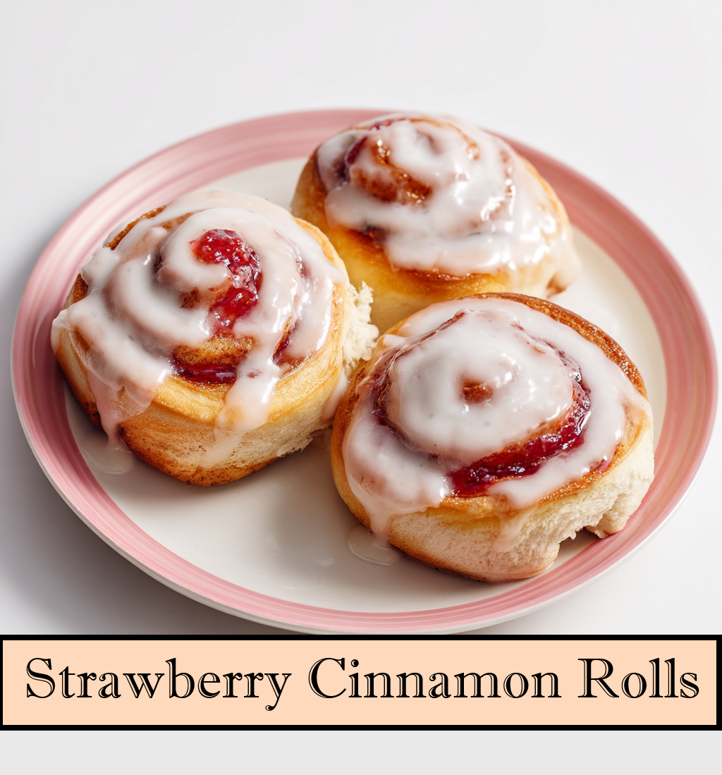 Strawberry Cinnamon Rolls Recipe – Homemade Sweet Rolls | Printable PDF