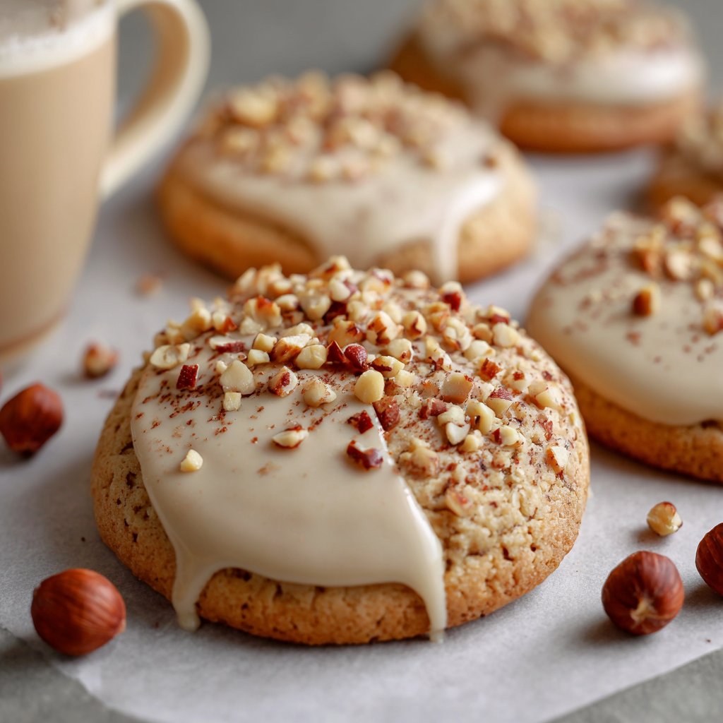 Best Hazelnut Shortbread Cookies with Espresso Icing Recipe – Printable PDF