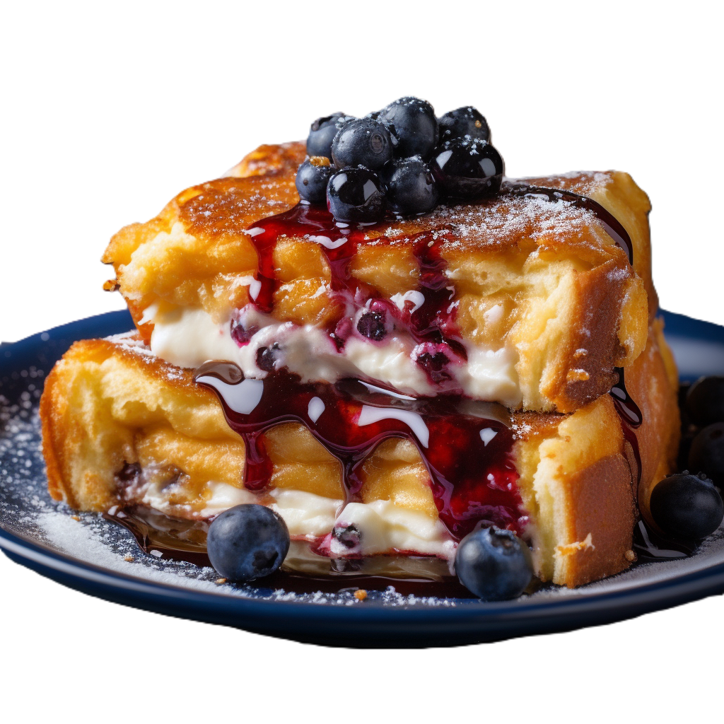 blueberry ricotta stuffed french toast