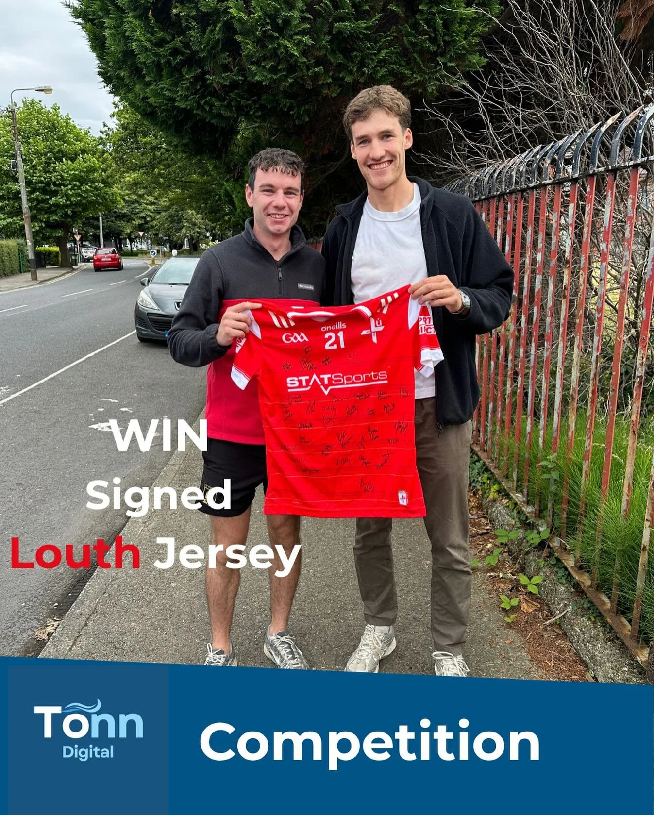 🎉Competition Time 🎉

Win a match worn Louth jersey, signed by the 2025 Leinster Champions 🏆

Thanks to Louth player Craig Lennon for presenting the jersey.

To enter :

1️⃣: Follow @tonndigital 

2️⃣: Like this post

3️⃣: Share this post to your s