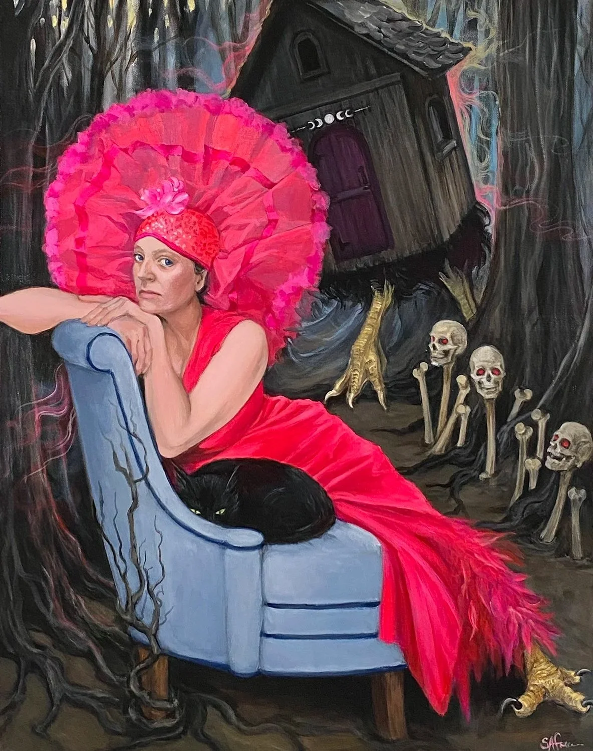 Stephanie Freese, "She's Right Behind Me." Acrylic on canvas. $1,505