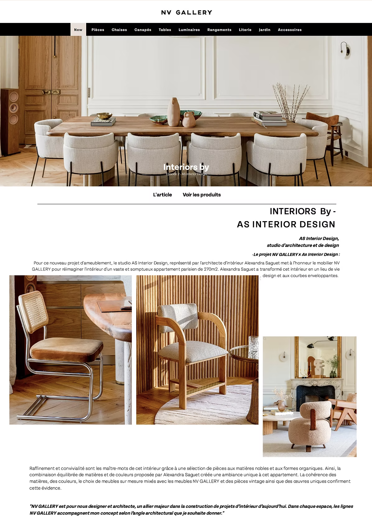 PRESSE — AS INTERIOR DESIGN