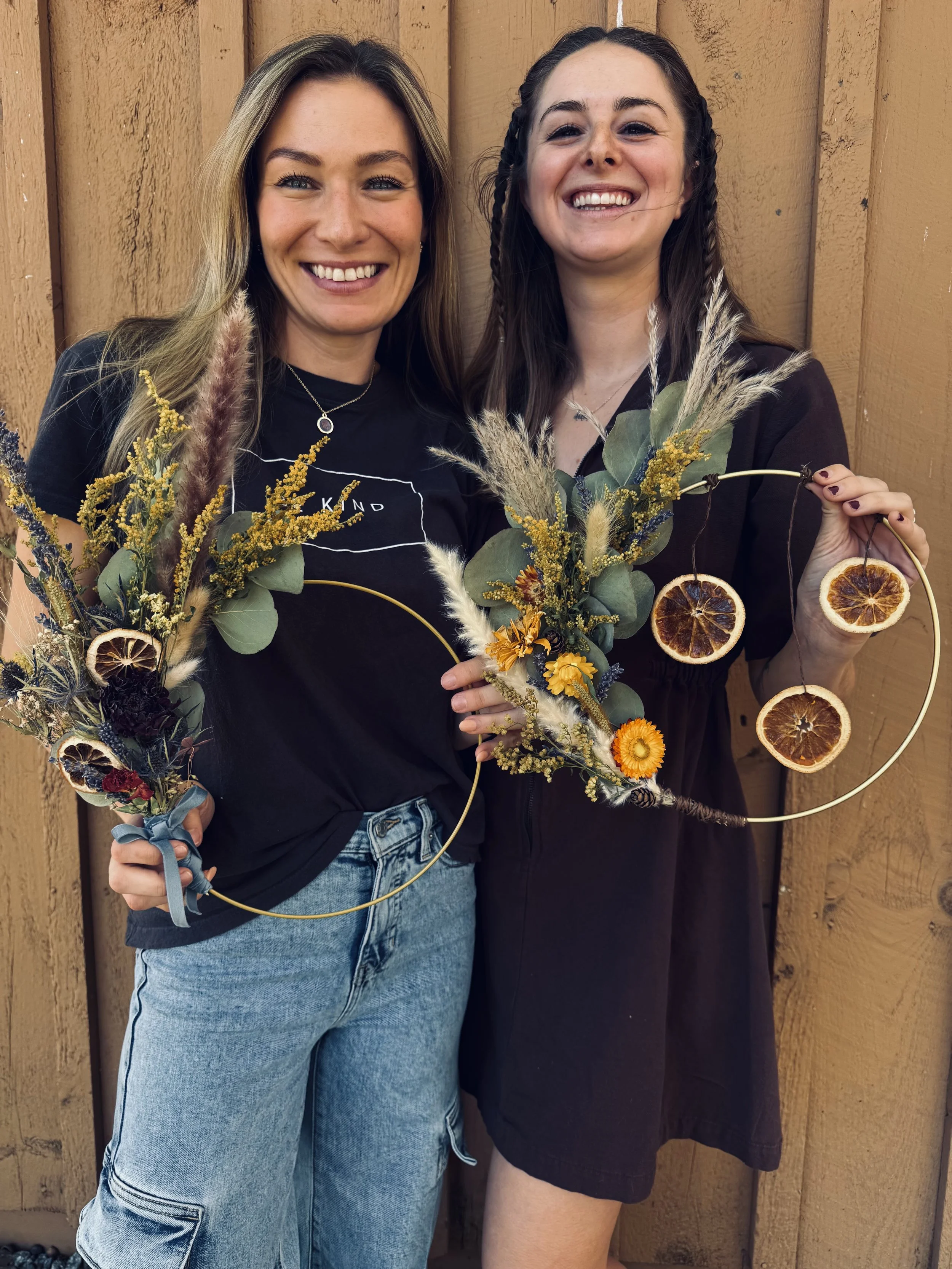 Dried Flower Wreath-making