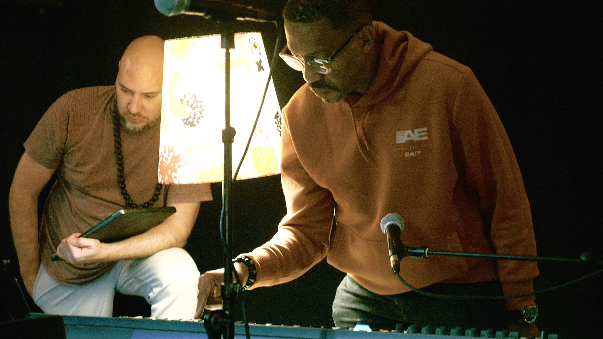 Richard Payne and Gregory Louis hard at work