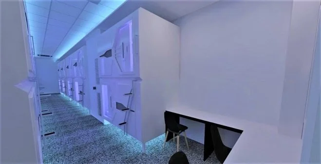 Dormitos Capsule Hotel, Harvard Street corner New York Avenue, Cubao, Quezon City