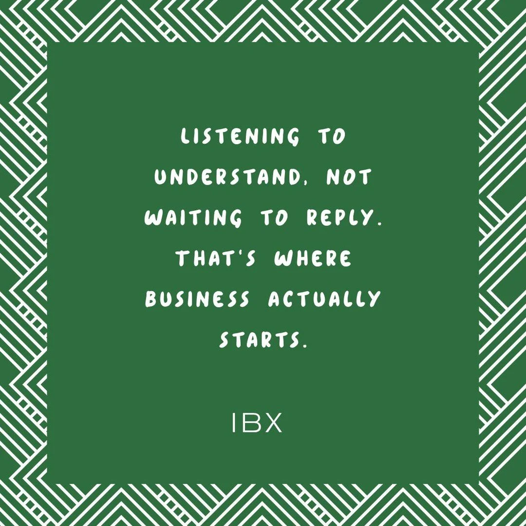 Most rooms reward the person doing the talking. We try to design ours so the quieter half of the conversation counts just as much. It's surprising what people will tell you once they can tell you're genuinely listening.

#IBX #IberoAm&eacute;ricaExch