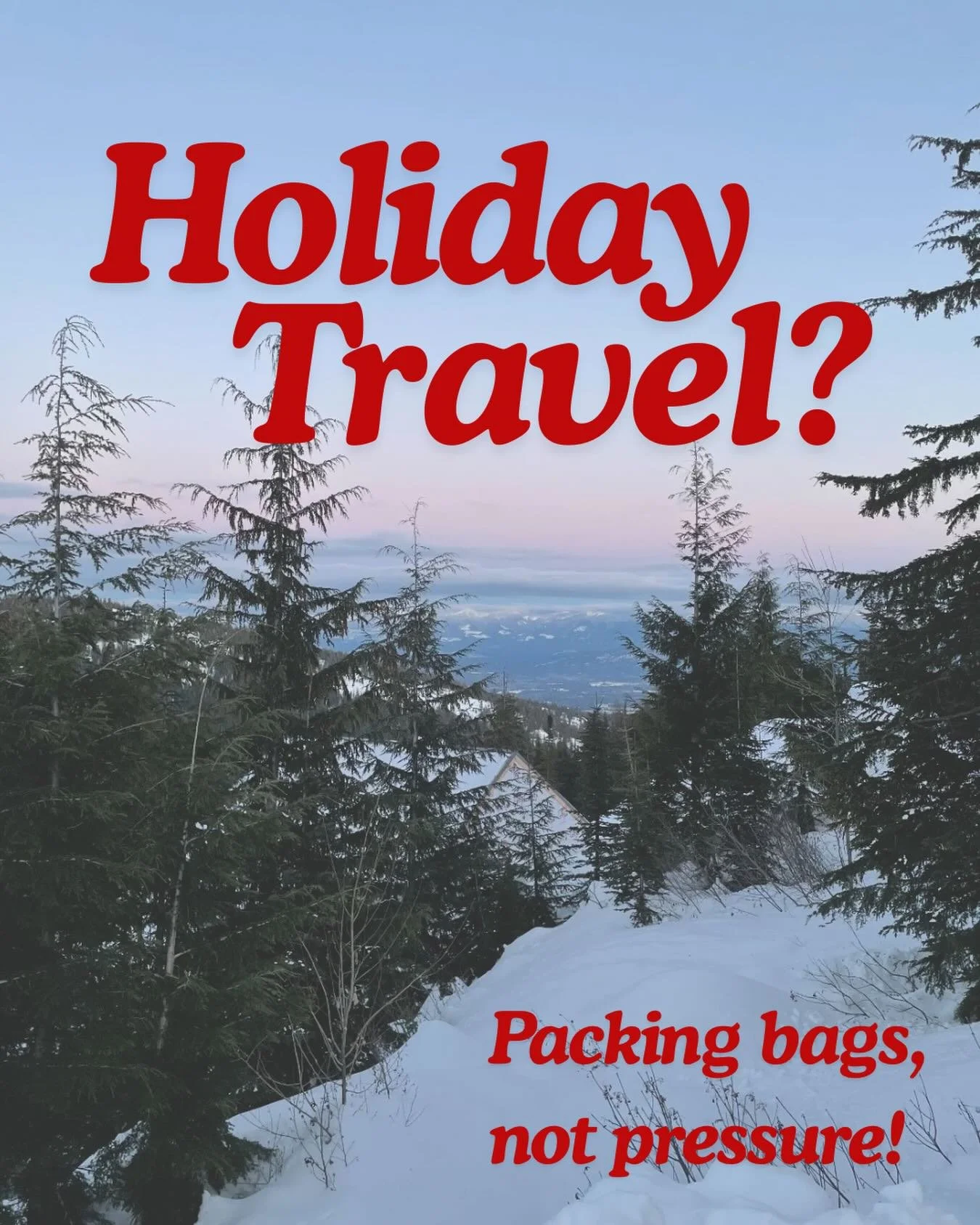 Traveling for the holidays and feeling anxious about feeling &ldquo;off track?&rdquo;

I used to feel the same way. Anxious about not being in my normal routine. Anxious about feeling like I&rsquo;m going to go completely off the rails. 

Life isn&rs