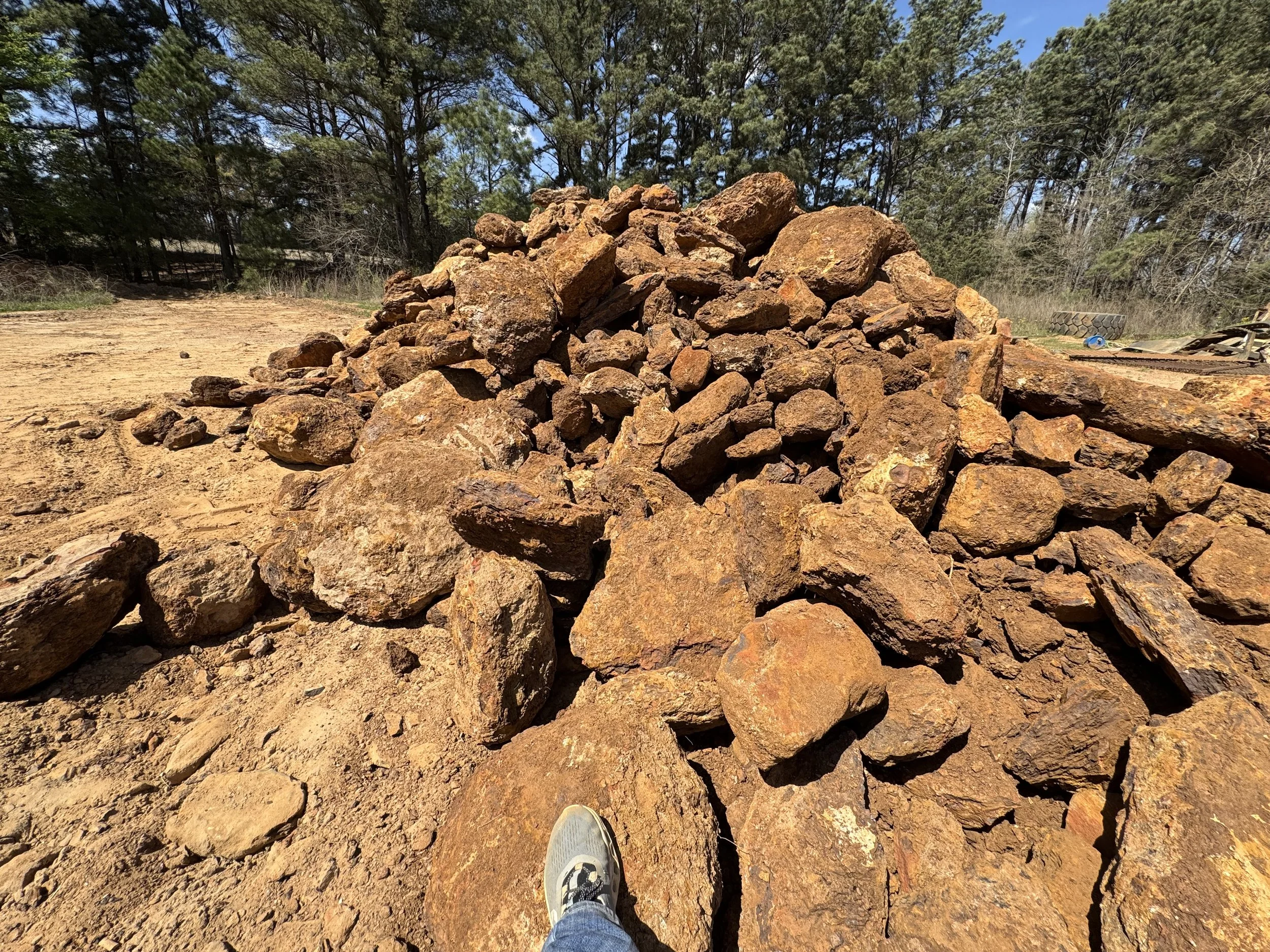 Iron ore rip rap 18-24 inch