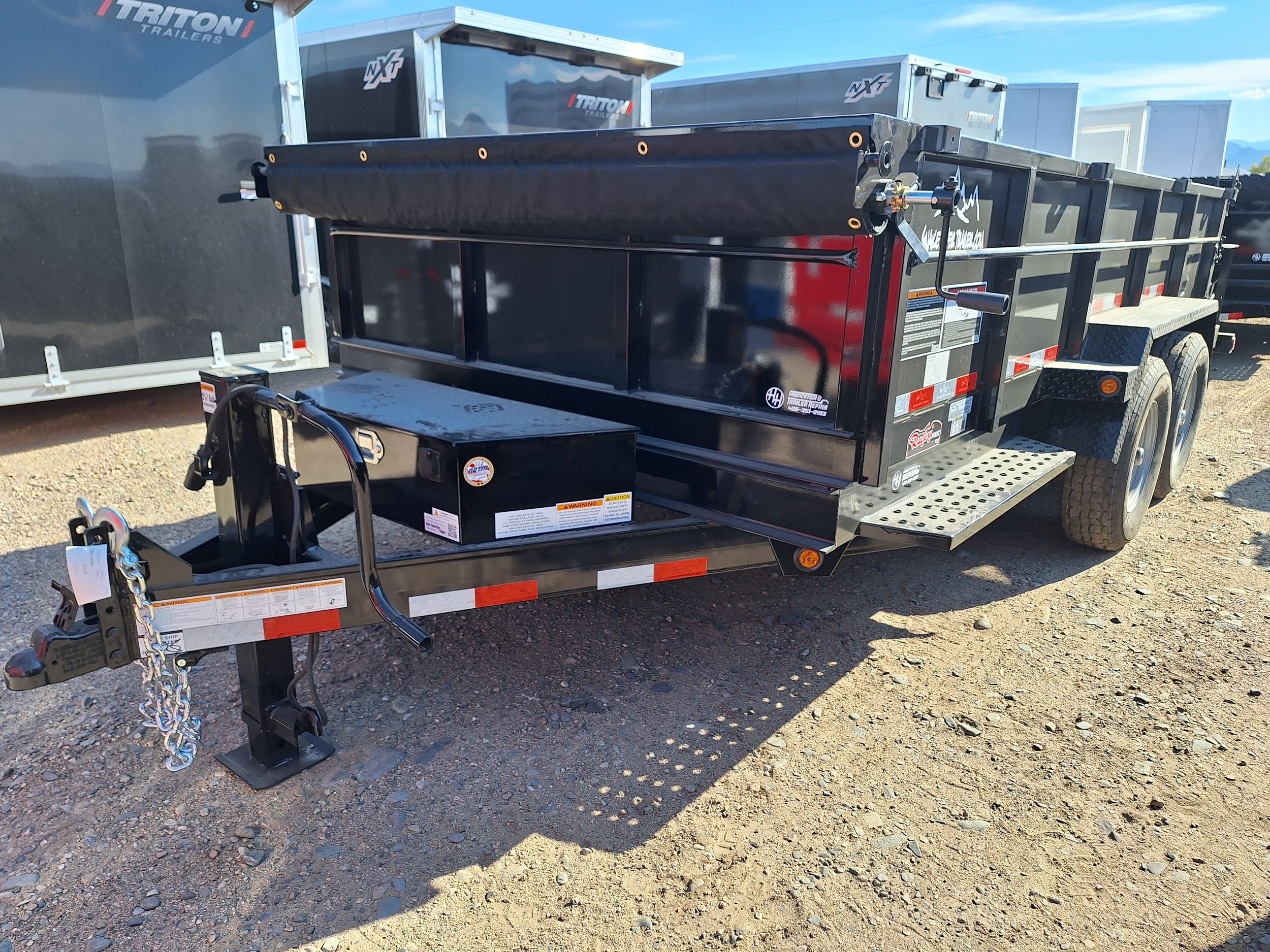 Snake River 7' x 14' 14K Tri-Gate Dump Trailer
