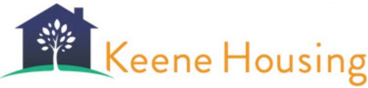 Keene Housing logo featuring a house with a tree inside, and the company name in orange text.