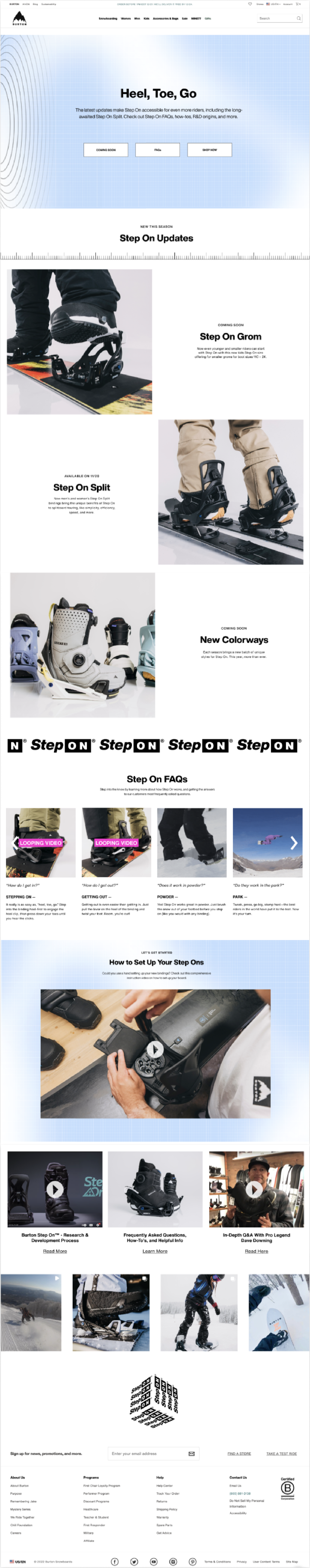 Website design