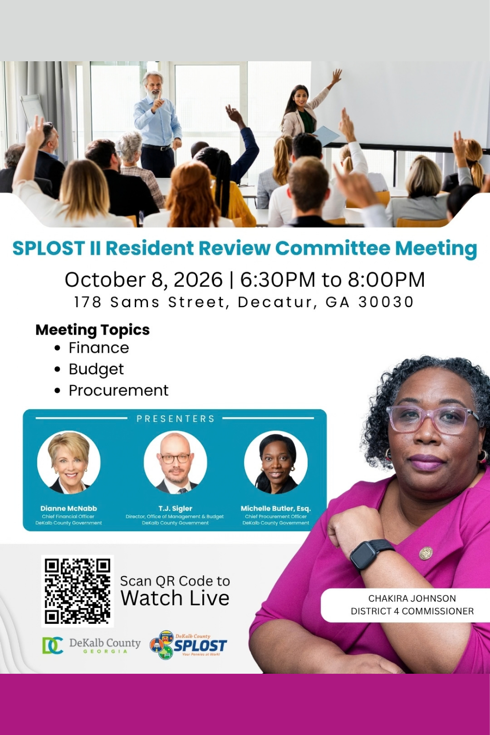 SPLOST II Resident Review Committee meeting