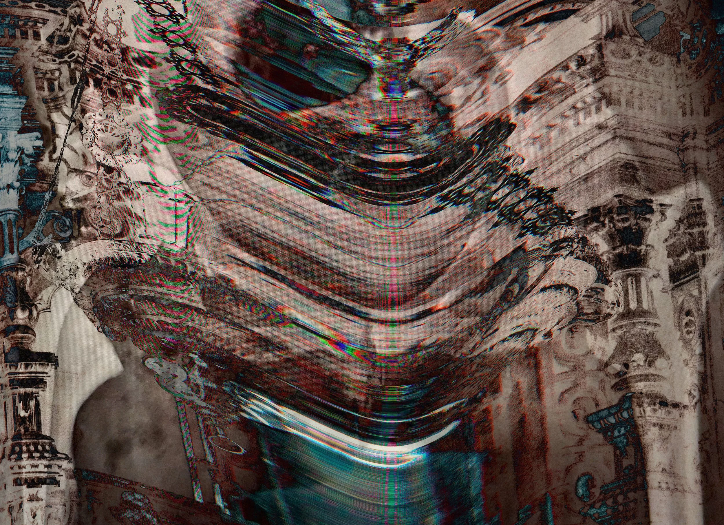 Scanography collage mixed media abstract xeroxart scanograph