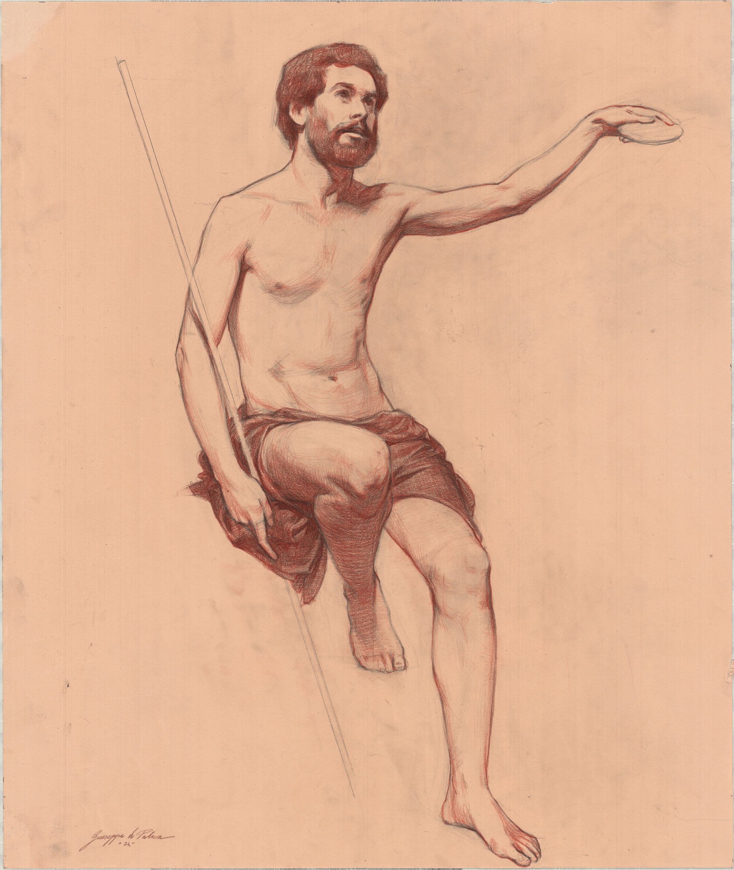 Figure Study
60x50 cm
Graphite and Sanguine on paper