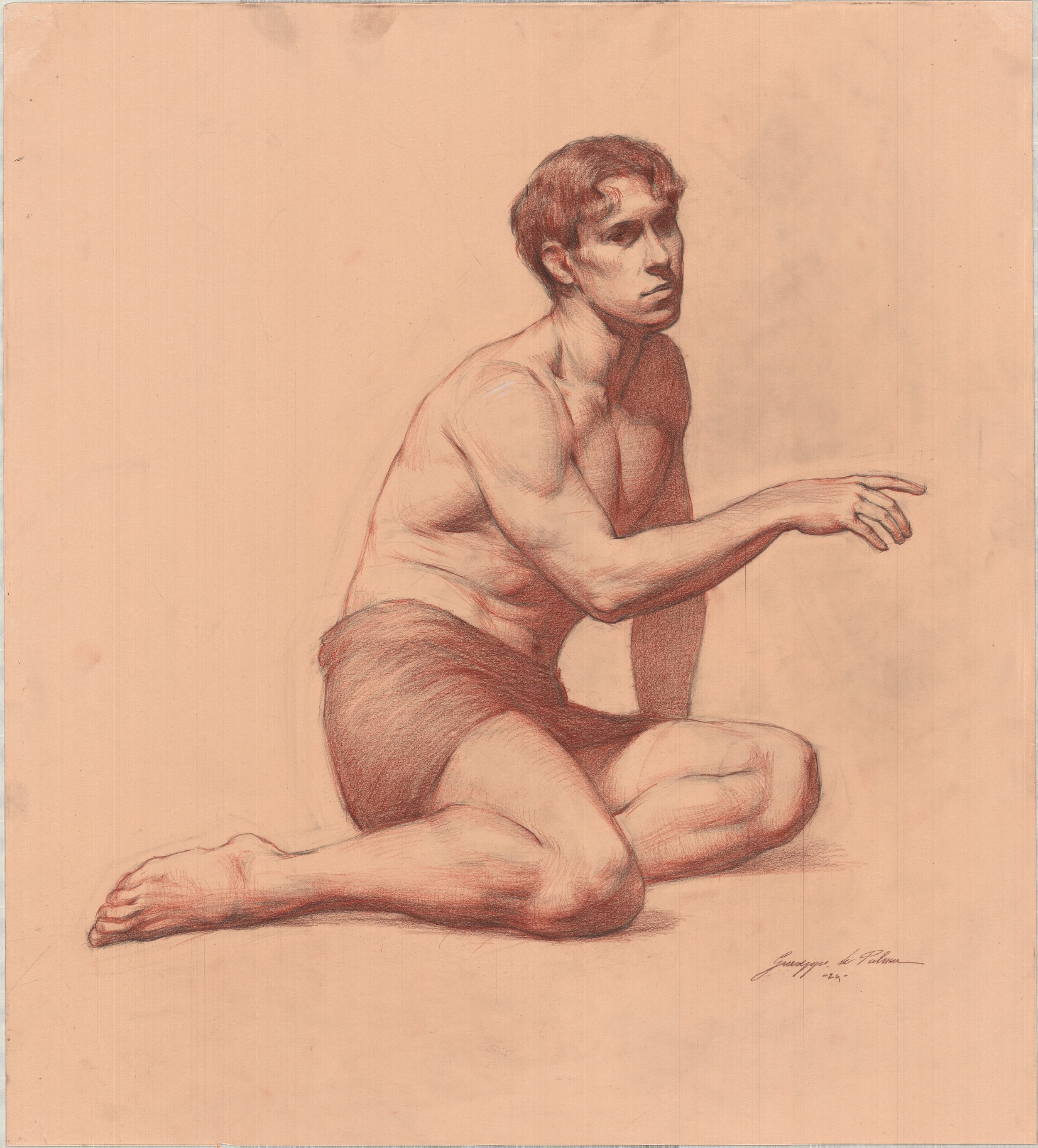 Figure Study
60x50 cm
Graphite and Sanguine on paper