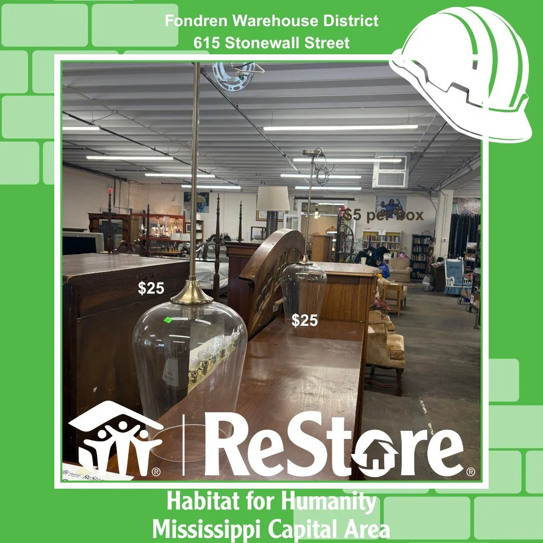 ✨ Look at these gorgeous glass light fixtures available for sale at the ReStore! 🛍️ Illuminate your space with unique designs that are not only beautiful but also eco-friendly! 🌍💡 Come check them out and bring home a piece of artistry today! 

#Ho