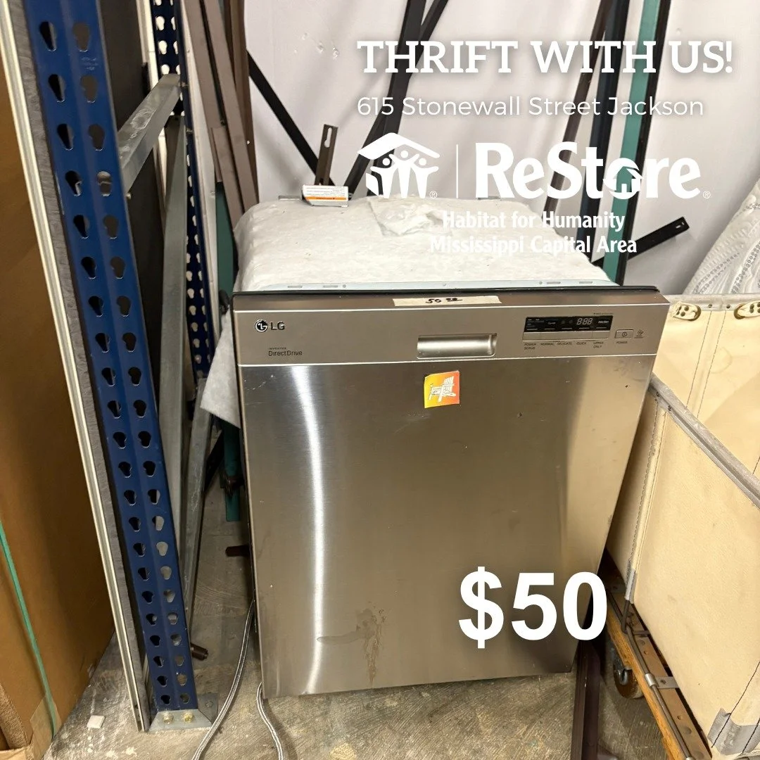 Need a reliable dishwasher without the high price tag? 🧼 Come check out this great find at the Habitat ReStore! Every purchase helps build homes and hope right here in our community. 💙