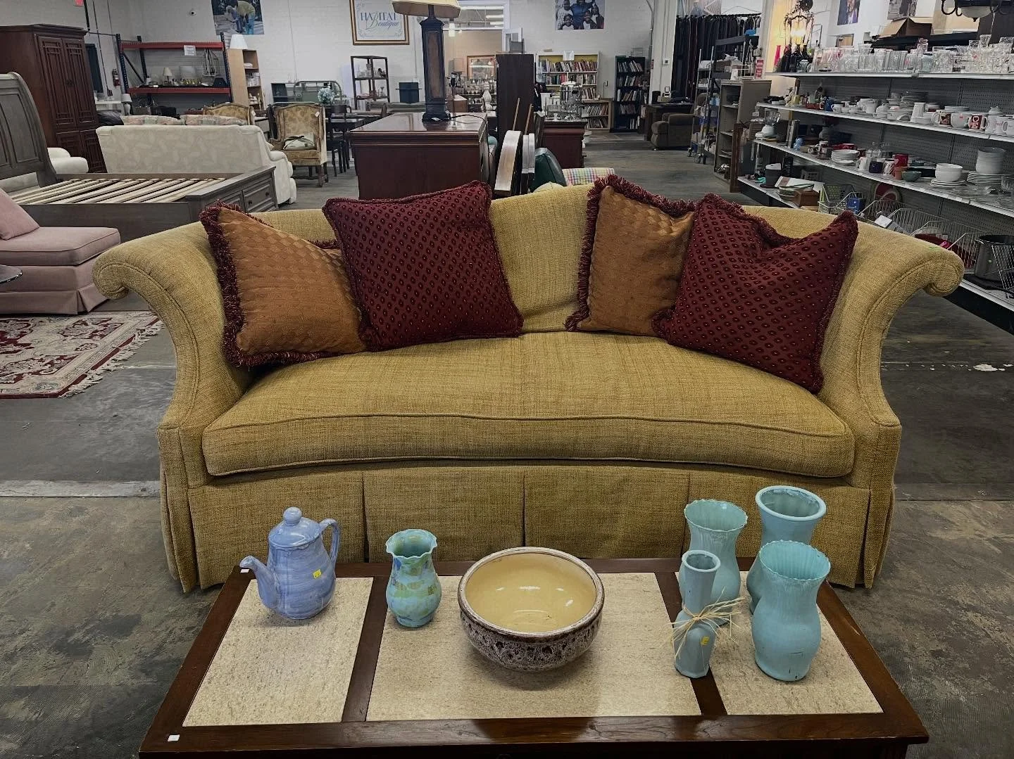 Sofa $300 &amp; swivel rocking chairs $125 each