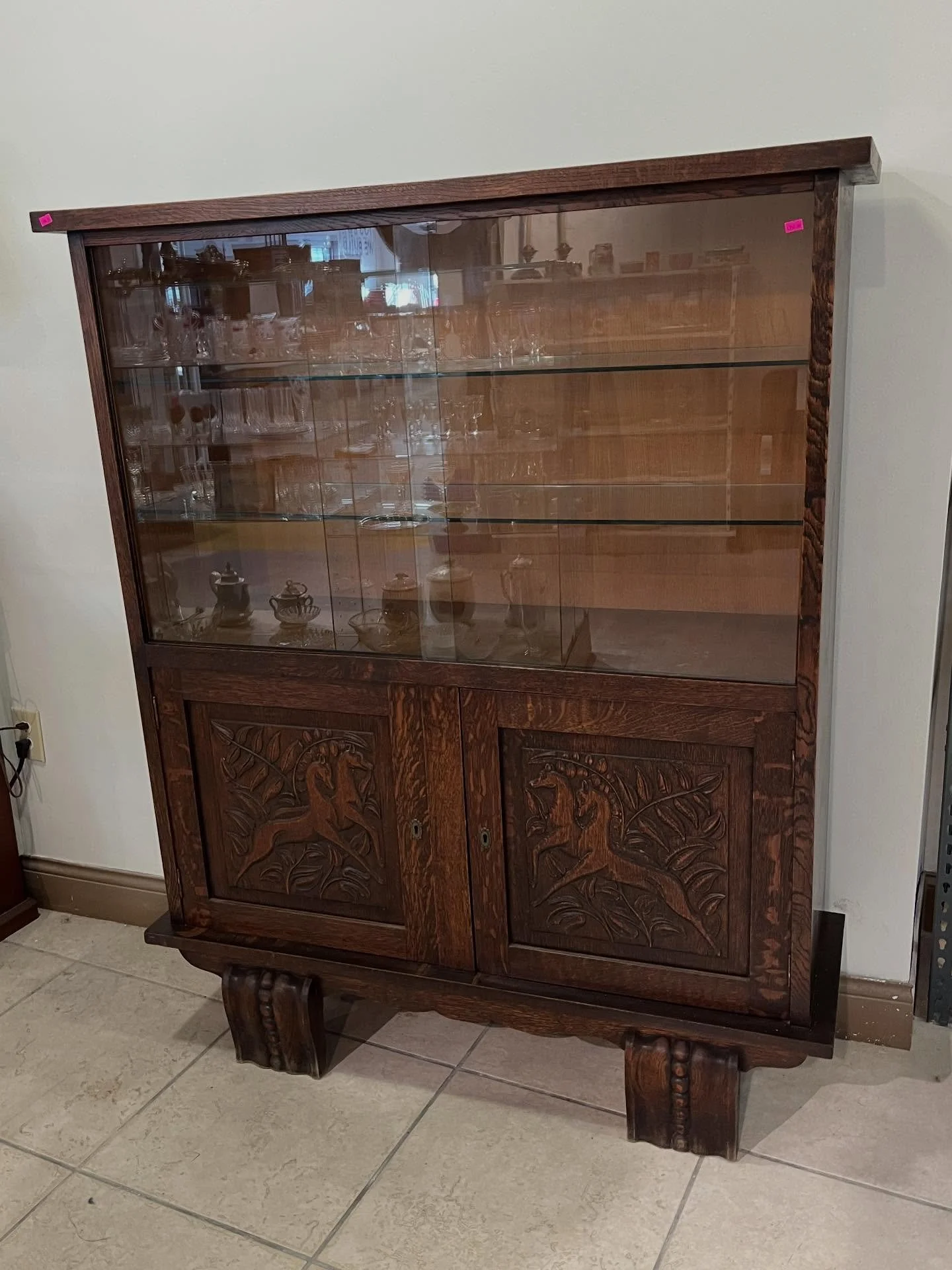 (SOLD) Antique China hutch $350