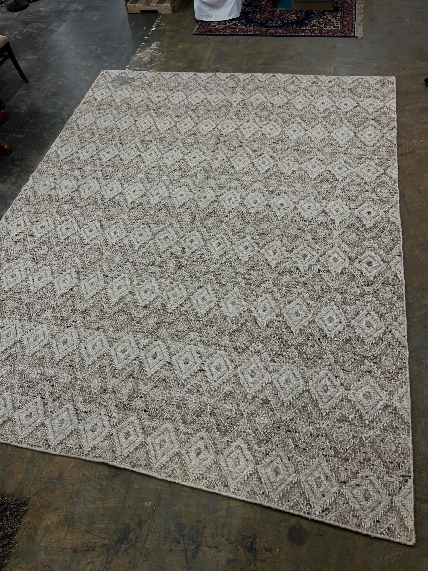New 9&rsquo; x 12&rsquo; Rug $500. (Check with staff member and we can pull it out to be viewed)