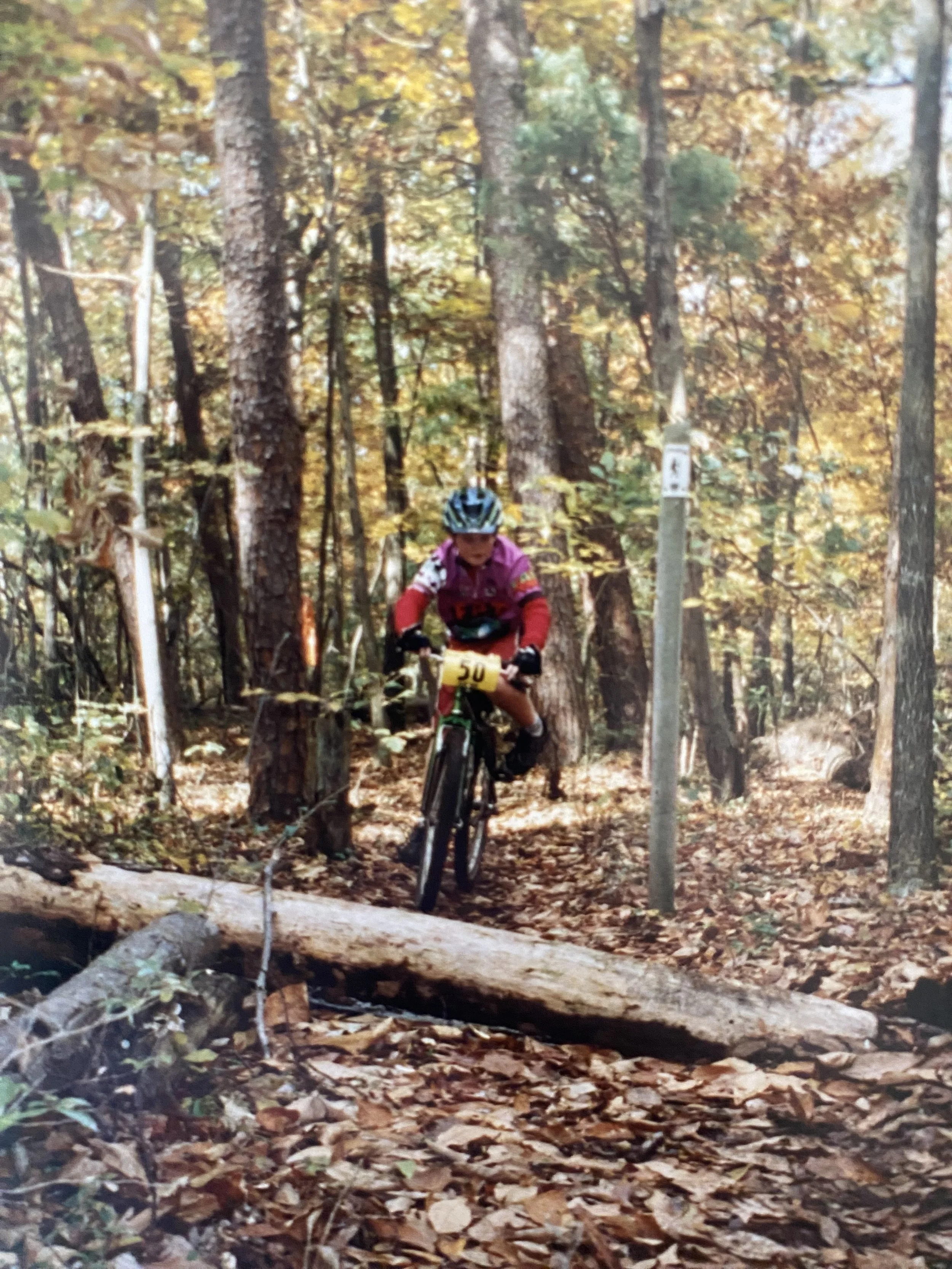 Blast from the past. Angus at a Mtb race in the 90’s.